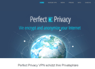 Webseite von PP VPN in Deutsch - Kundenservice in Deutsch