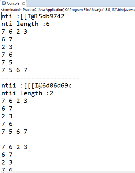 Reading a MD array Using Enhanced For Loop - PROGRAMMING