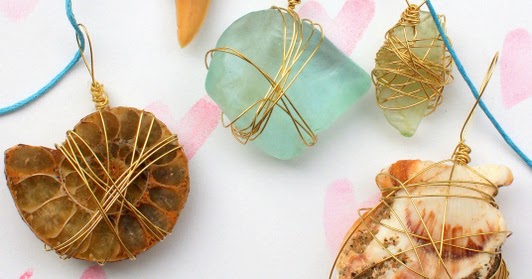 Wire Wrapped Nature Pendants