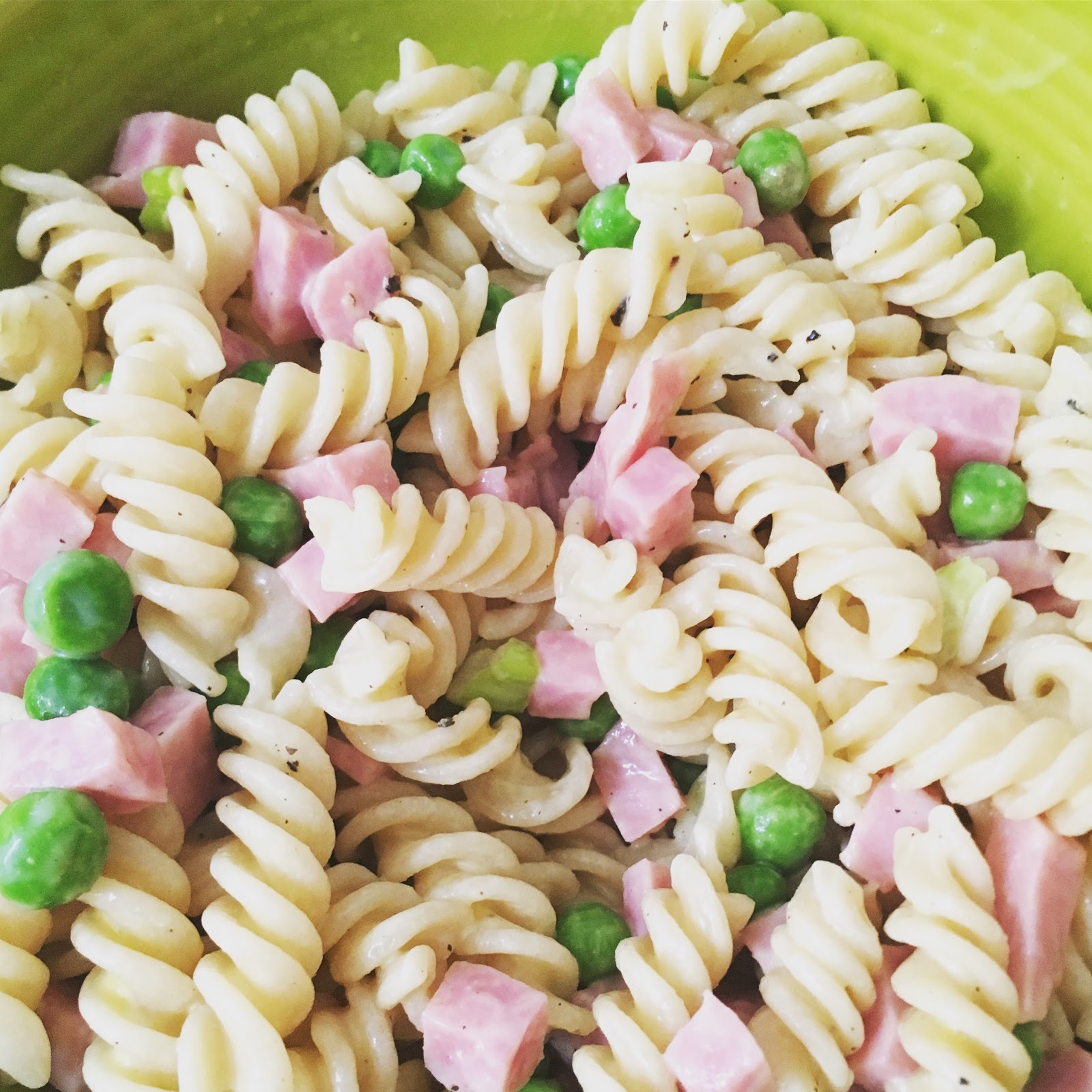 Gluten Free Ham and Pea Pasta Salad