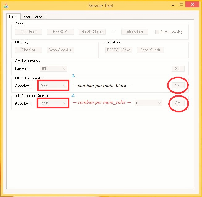 Reset printer Canon MG2410 eliminate errors P07 / E08 print pillows