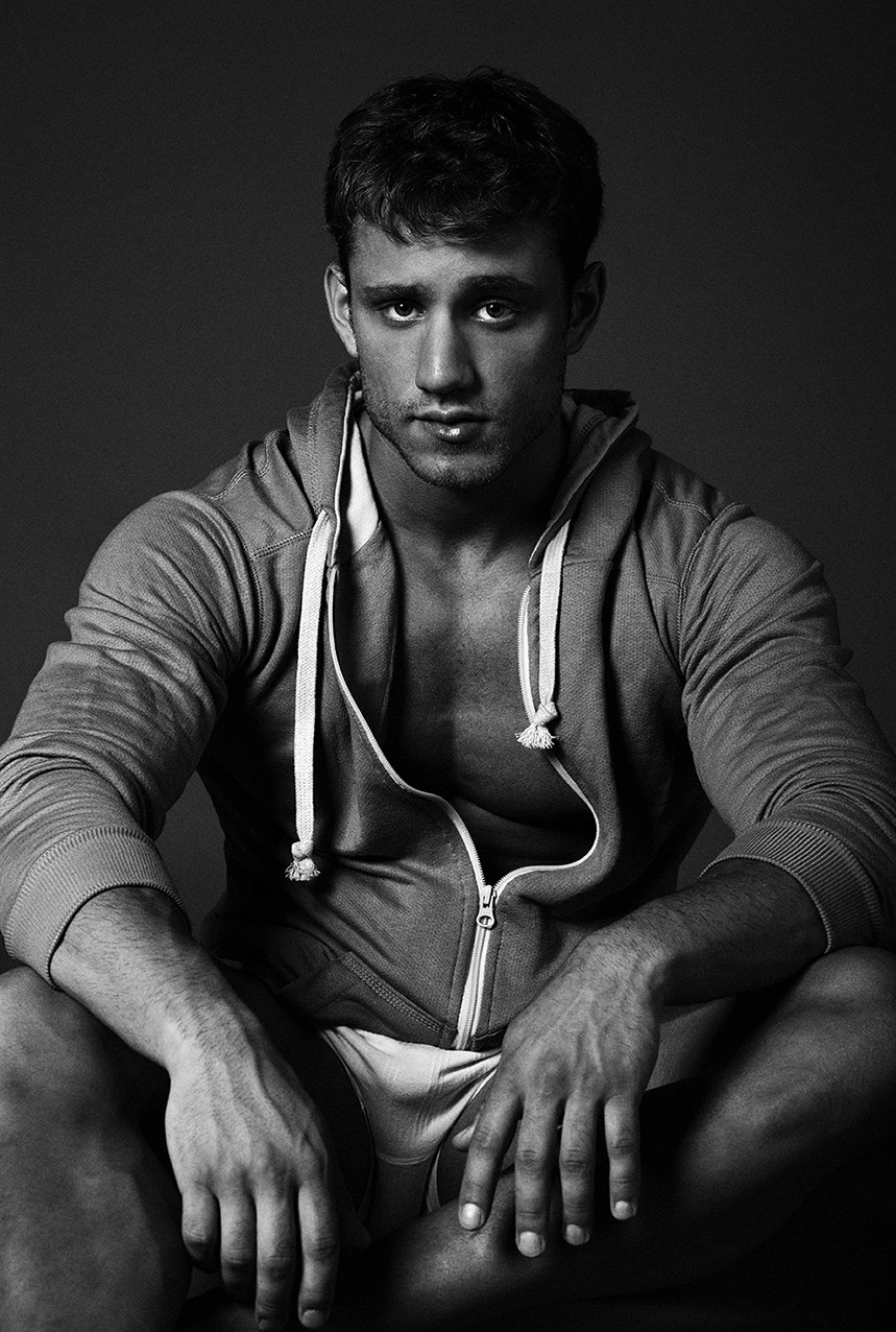 Argentinian male model Mauricio Sabín Paz as captured by Sebas Guajardo.