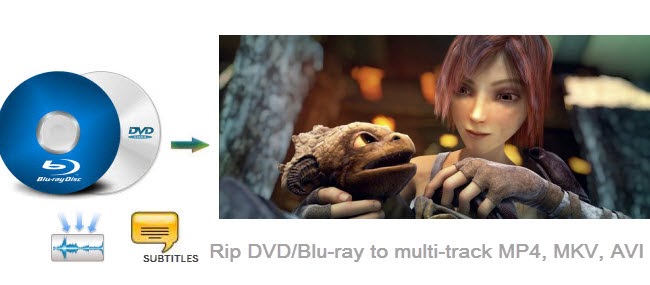 Rip DVD/Blu-ray to MP4, MKV, AVI with multi-track Rip DVD/Blu-ray to MP4, MKV, AVI with multi-track