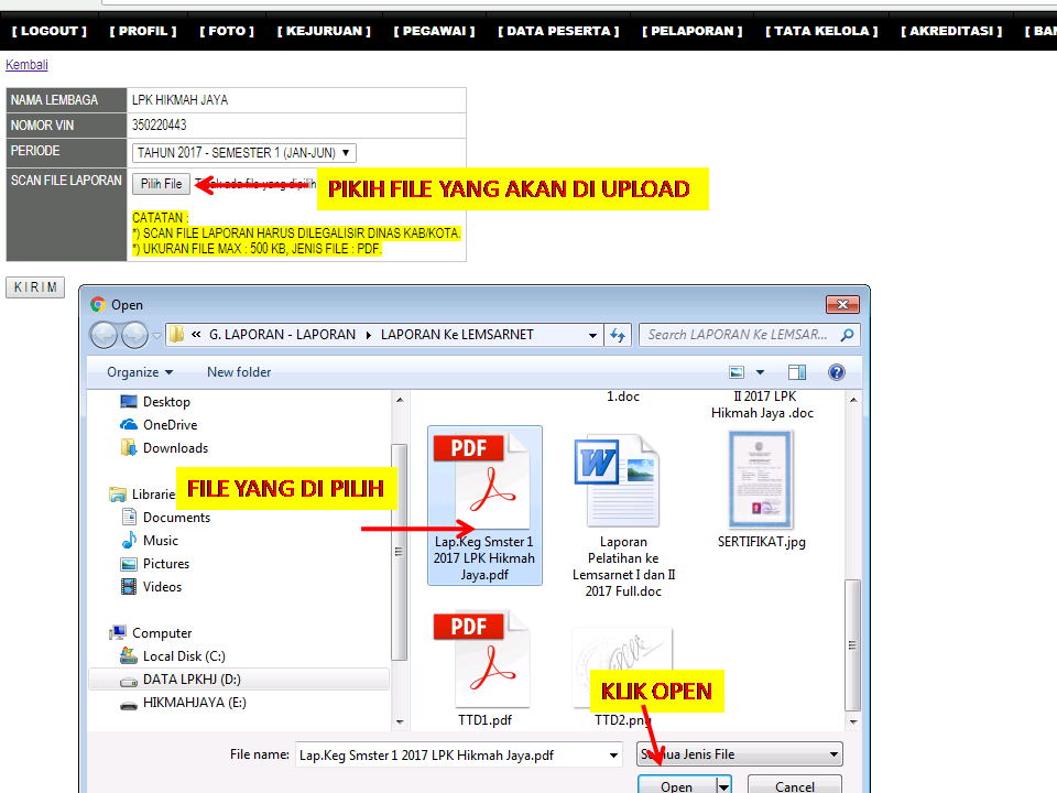 Lembaga Kursus Online