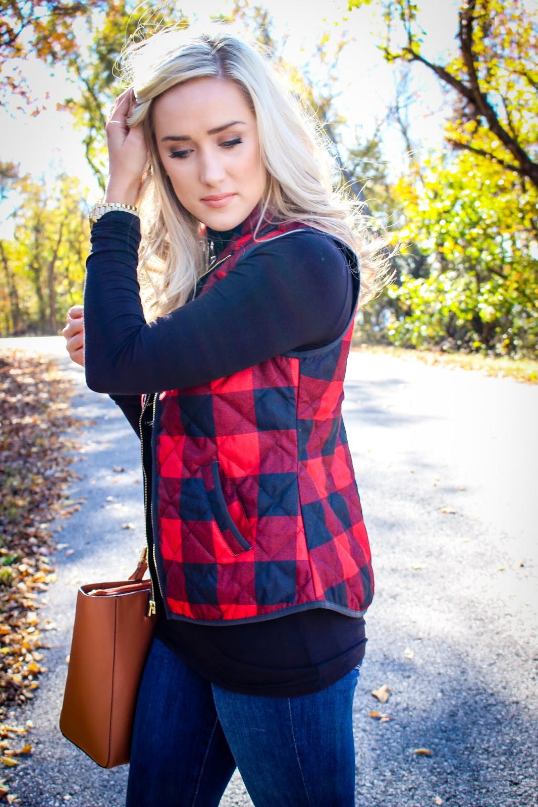 The Blue Diamond Buffalo Check Vest
