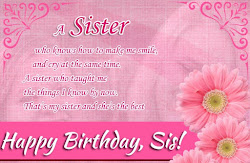 sister birthday quotes happy sisters sis inspirational wish wishes inspiring quotesgram