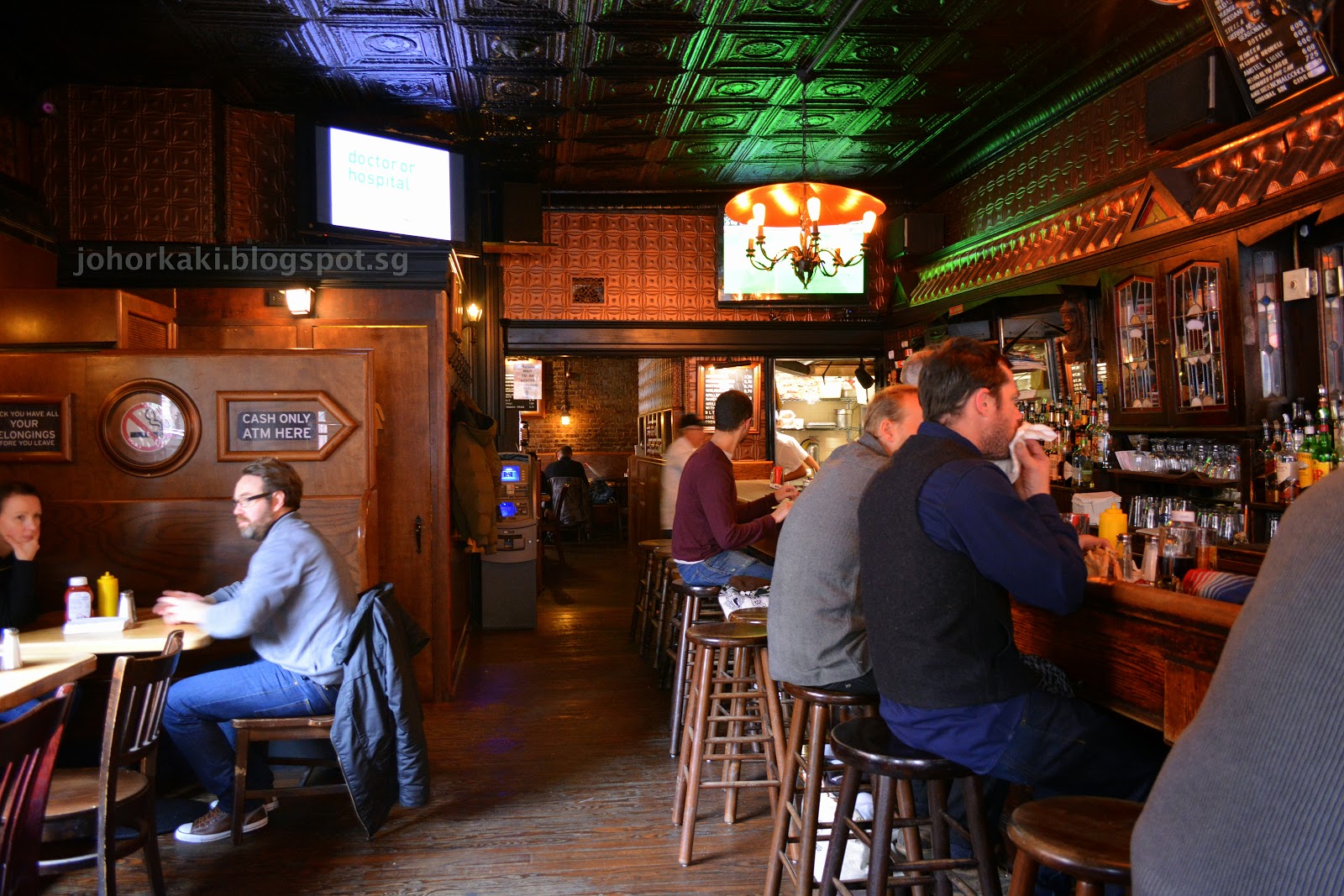 Corner Bistro in NYC New York Tony Johor Kaki Travels for Food