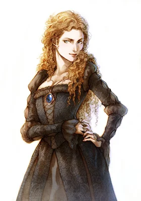 Ilustración de Ariadne realizada por la ilustradora Lehanan Aida para la novela de fantasía Títeres de la Magia de G. Parente y Selene M. Pascua 