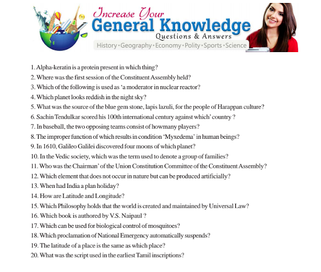 5000 GK General knowledge (English) MCQs pdf download for SSC RRB