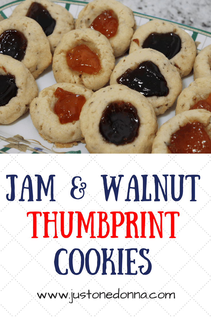 Jam and Walnuts Thumbprint Cookies