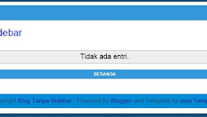 Template Tanpa sidebar