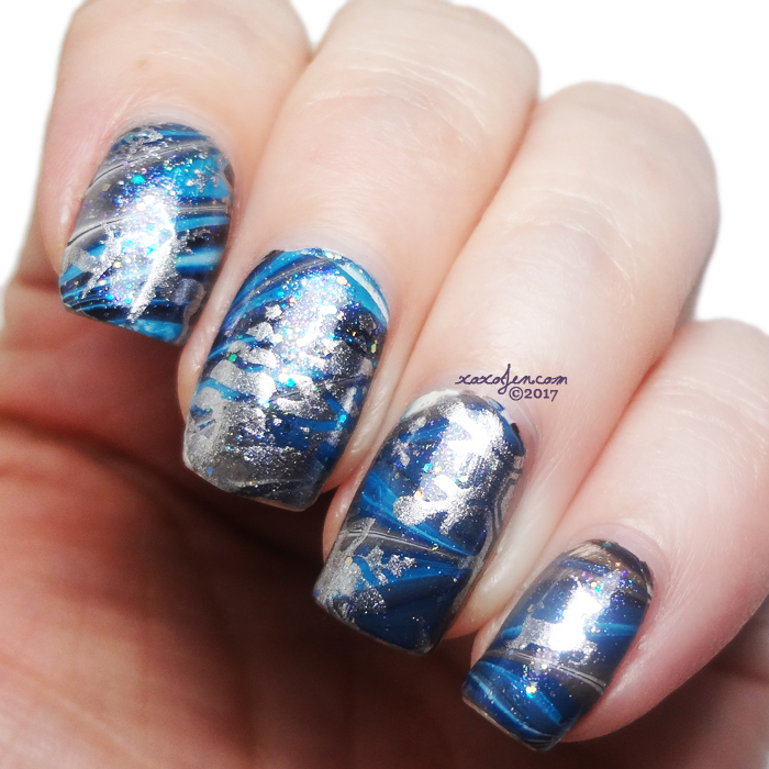 xoxoJen's swatch of Girly Bits Watermarble Stamped