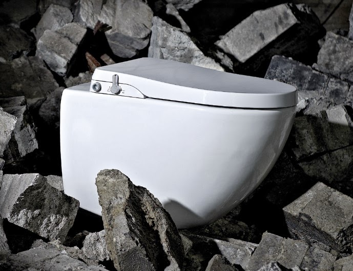 Maro D'Italia Axent Dusch WC-Aufsatz Bidet mit Kaltwasseranschluss