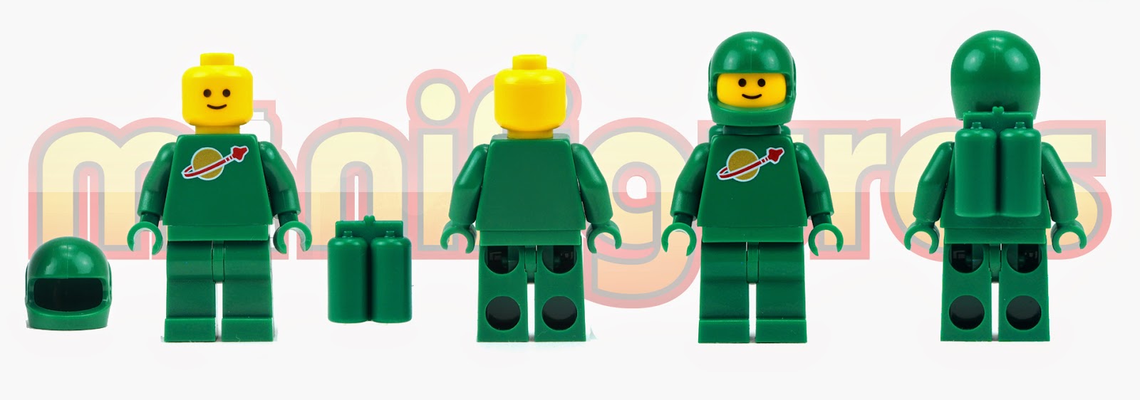 dø Afsnit Individualitet Oz Brick Nation: Green Classic LEGO Space Man Minifigure Review.