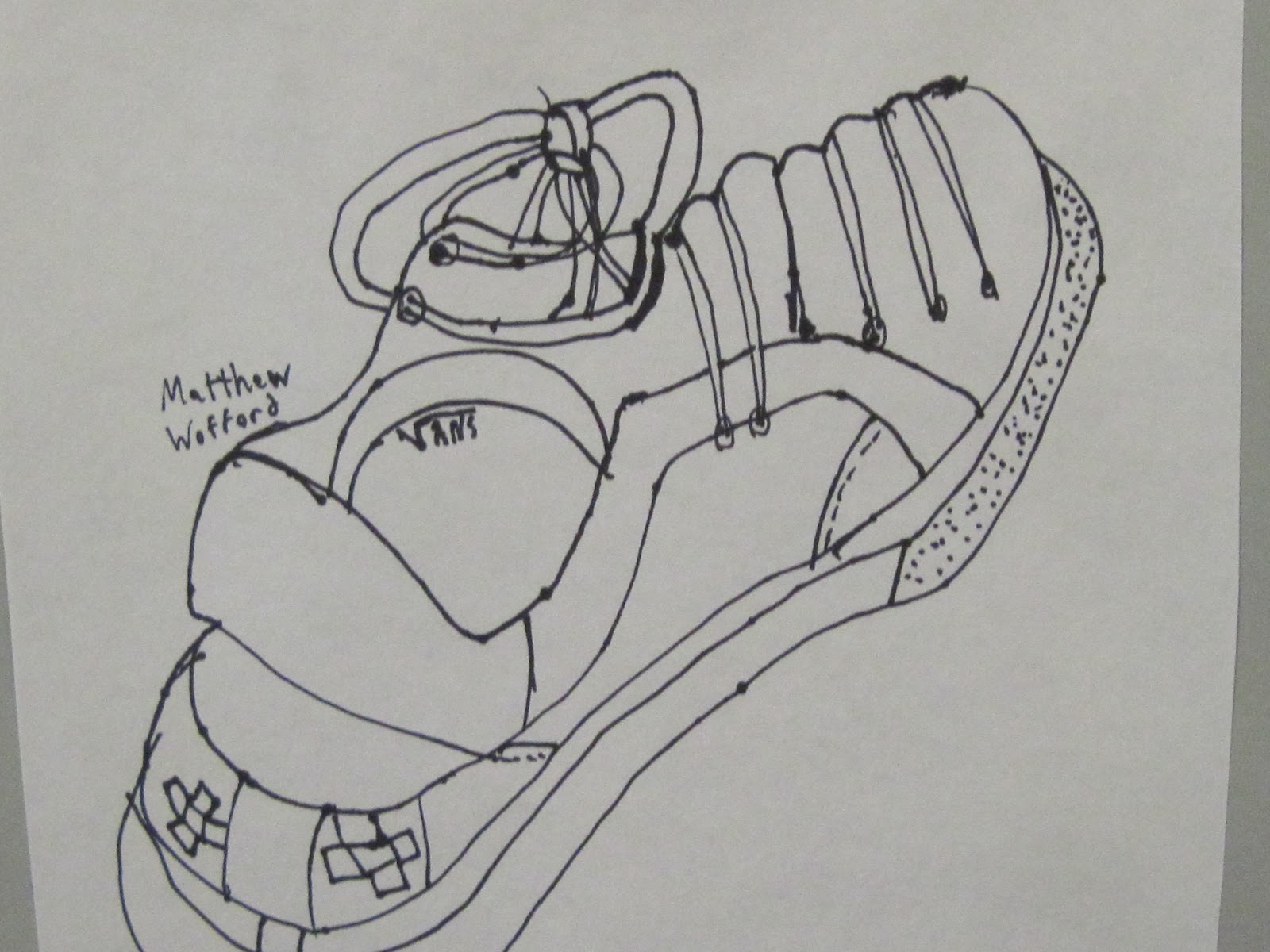 Shana�s Art Room Contour Shoe Drawings Shana�s Art Room Contour Shoe Drawings