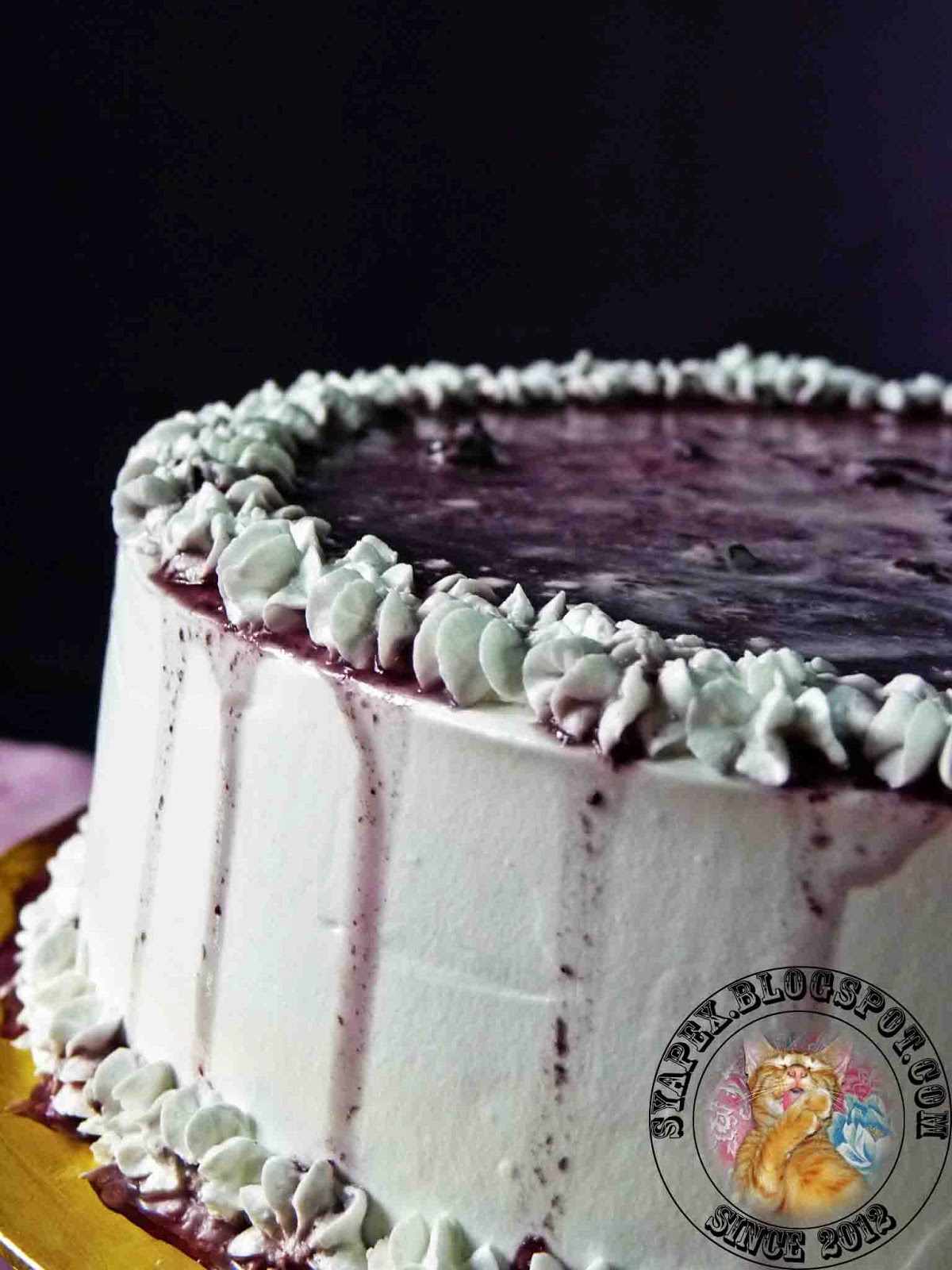 syapex kitchen Vanilla Sponge Cake With Blueberry Filling