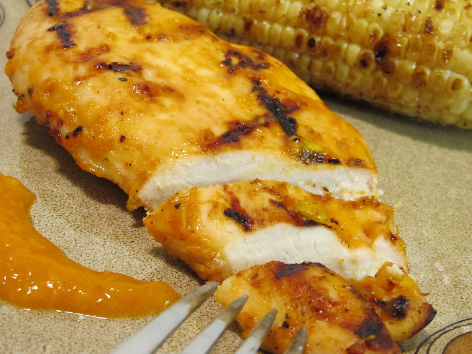 Jenn's Food Journey Buttermilk Brined Grilled Chicken with Spicy Mango