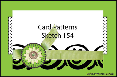 SeaGlass Papercrafts: Card Patterns sketch #154