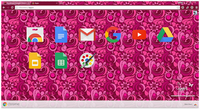 Pink Google Chrome theme
