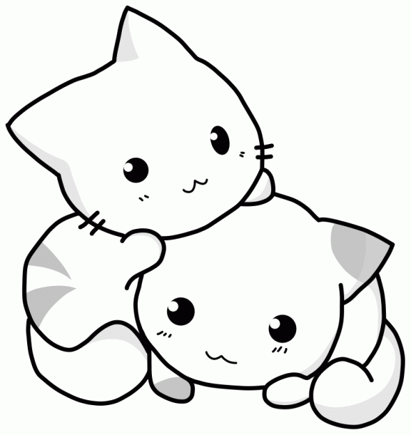 Baby Kitten Coloring Pages