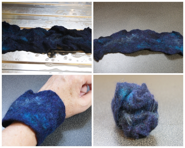 DIY Armband aus Merinowolle gefilzt und gewalkt