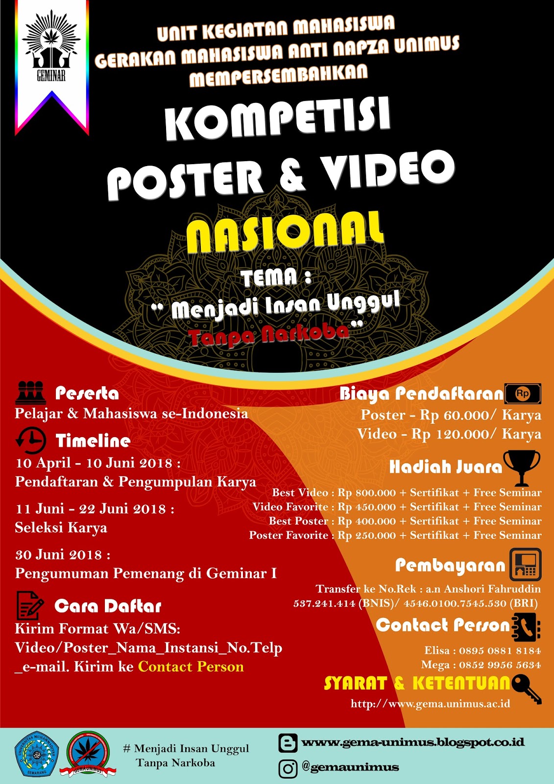 Kompetisi Video dan Poster Nasional GEMA UNIMUS
