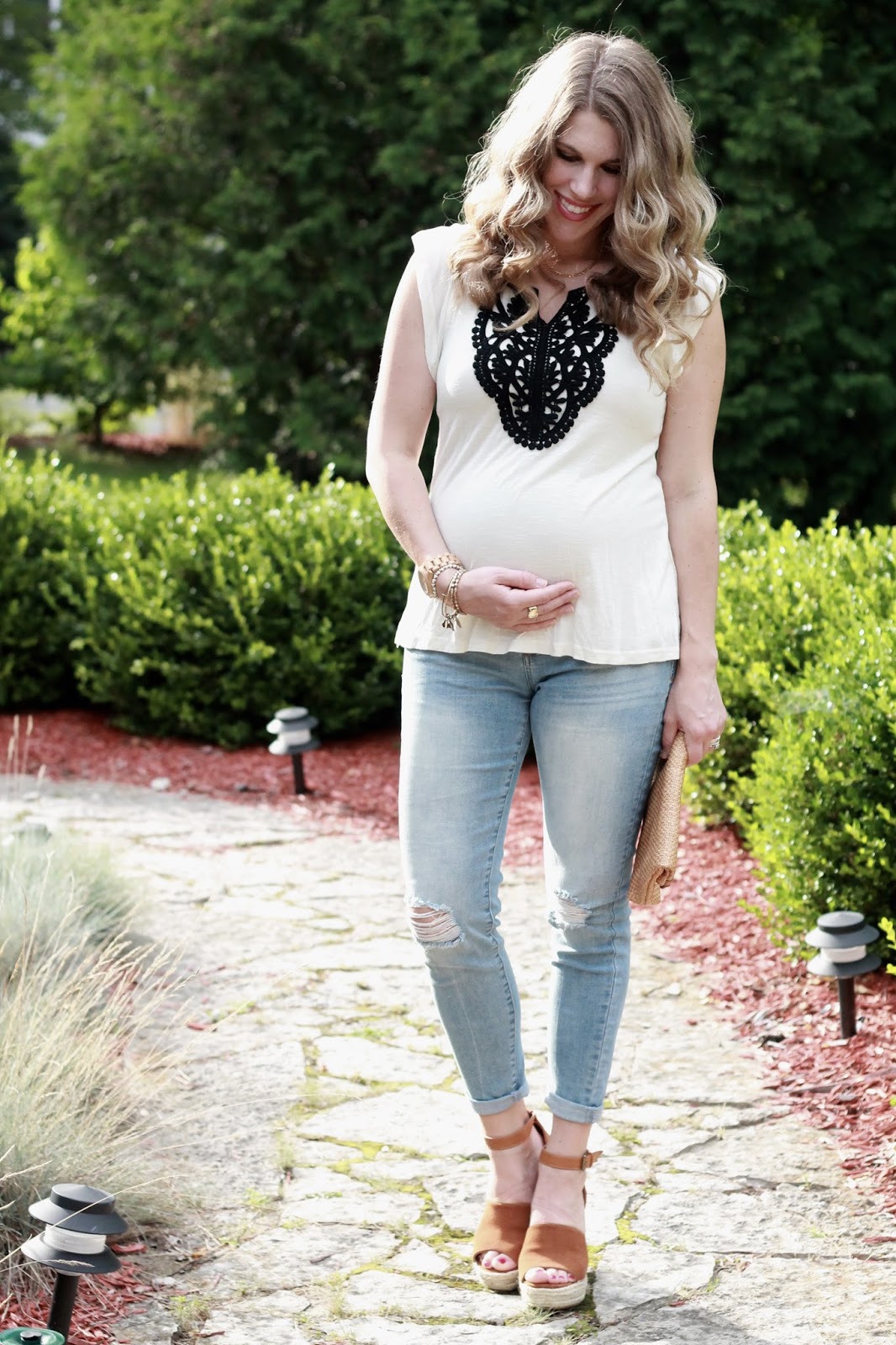 The Perfect Distressed Maternity Jeans