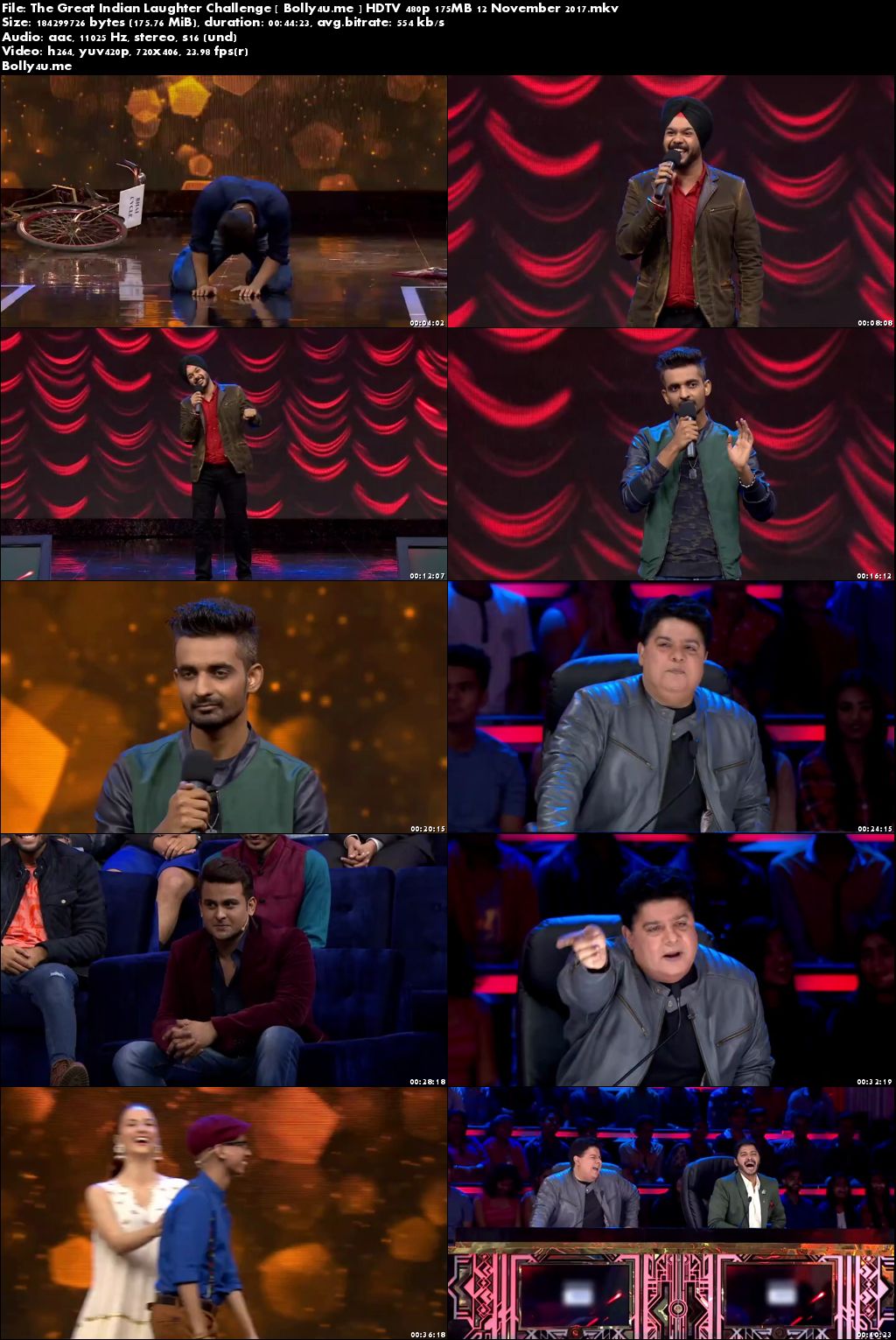 The Great Indian Laughter Challenge HDTV 480p 150MB 12 November 2017 Download