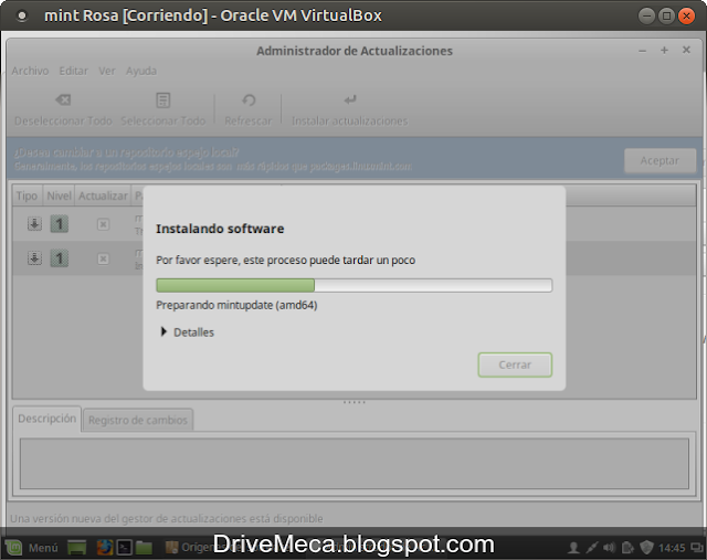 DriveMeca instalando Linux Mint 17.3 Rosa paso a paso