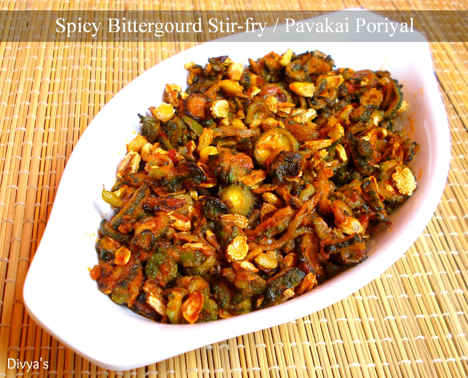 Pavakkai Poriyal / Spicy Bitter Gourd Stir Fry You Too Can Cook