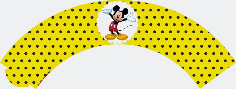Yellow Mickey: Free Printable Mini Kit. Yellow Mickey: Free Printable Mini Kit.
