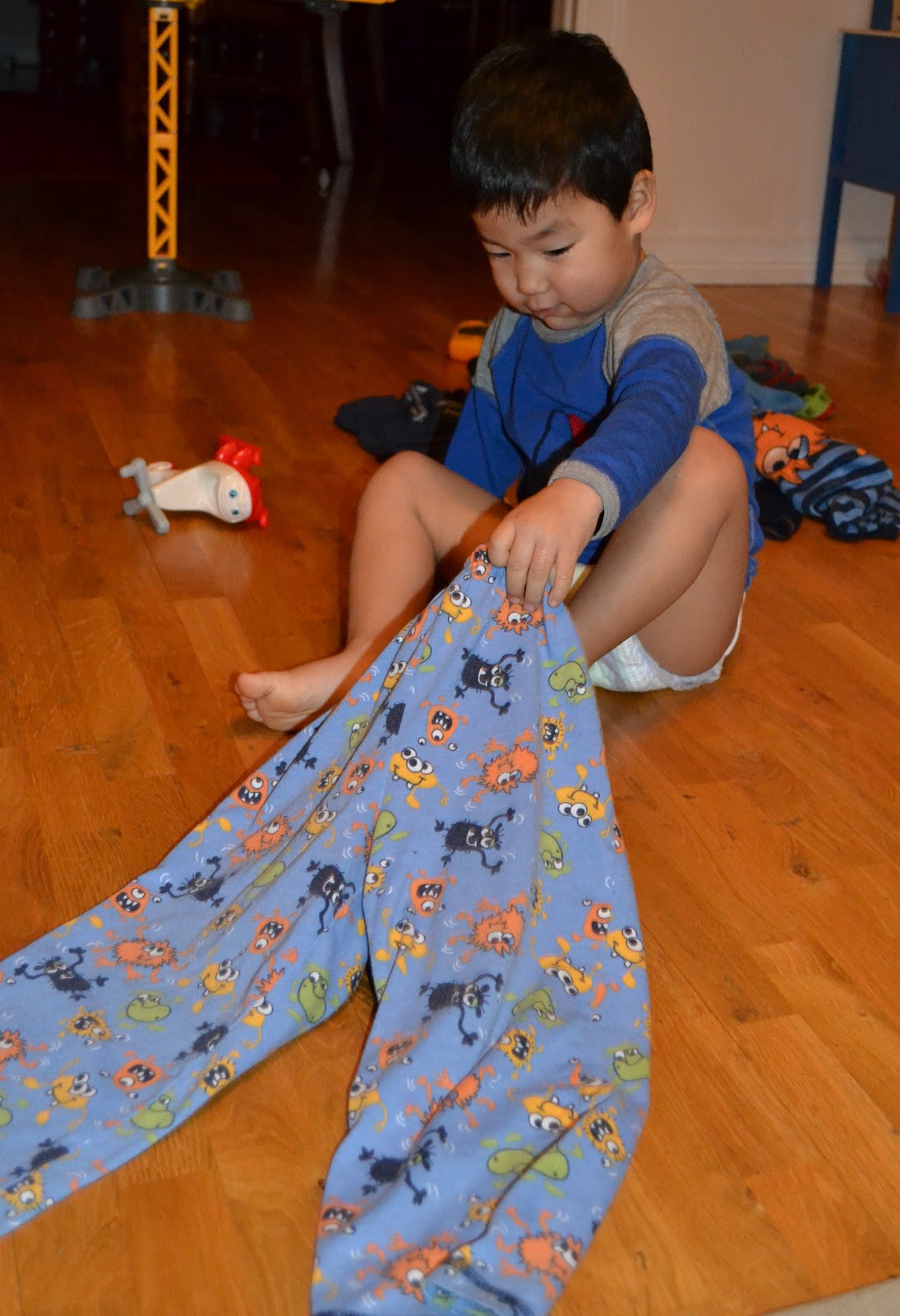 Everyday with Tig, Tim & Tae. Putting on Pants!!