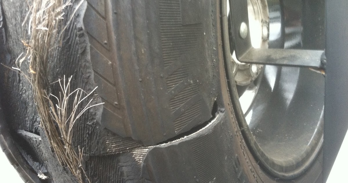 RV Tire Safety Travel Trailer tire "Blowout" not quite.
