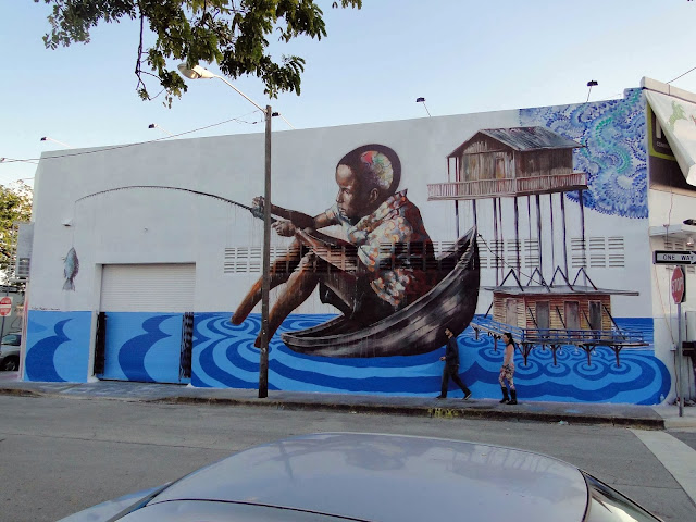 Street Art By Australian Artist Fintan Magee For Art Basel 2013 in Wywnood, Miami. 2