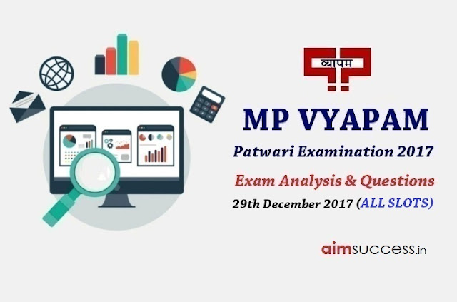 MP Patwari Exam Analysis 2017 - 29th December 2017