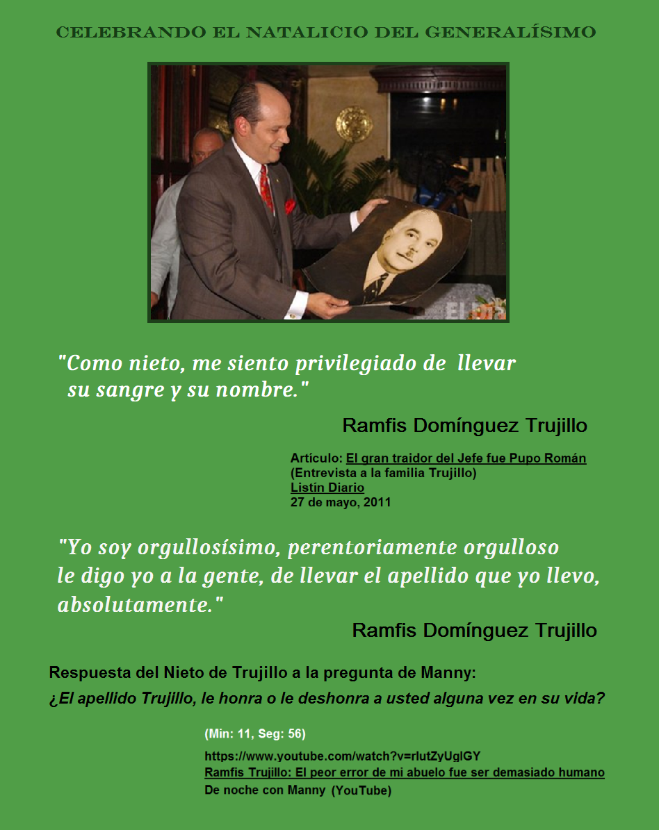 Trujillismo Nunca Más SON TRUJILLISTAS