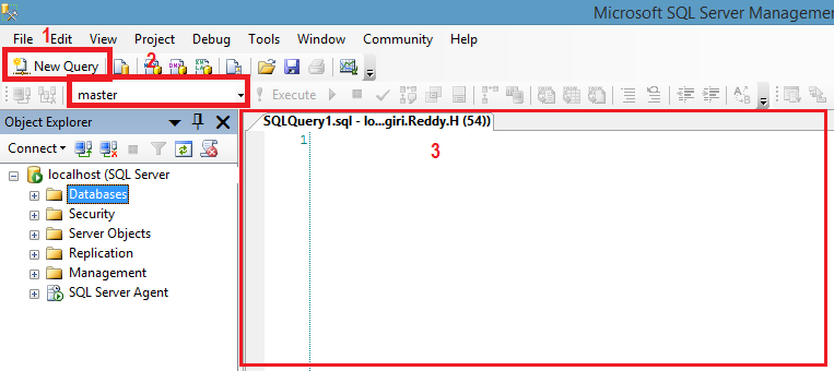 SQL Server : Creation of user defined database - H Y R Tutorials