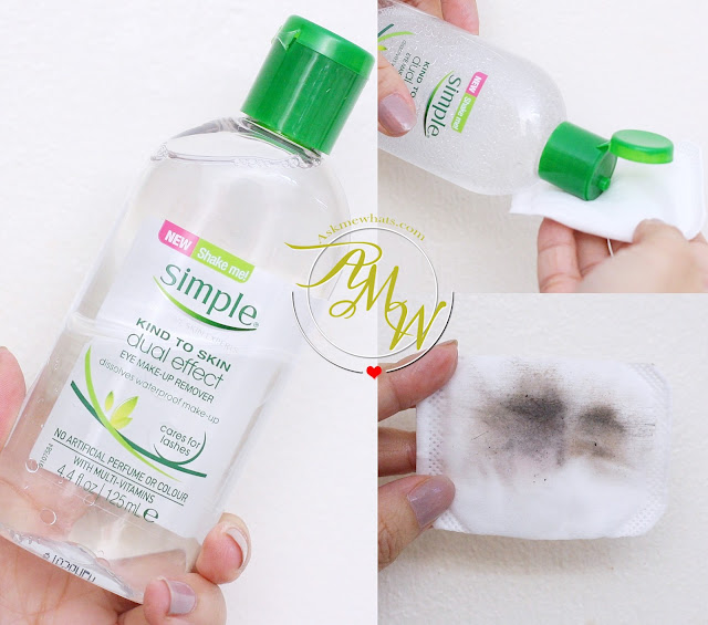 a photo of Simple micellar cleansing wipes review, Simple Micellar Cleansing Water and Dual Effect Eye Make-Up Remover
