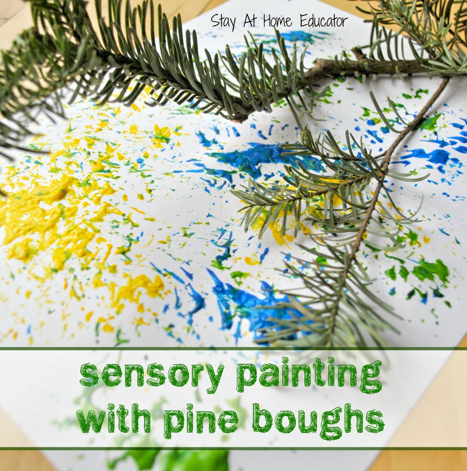http://stayathomeeducator.com/christmas-sensory-painting-pine-boughs/