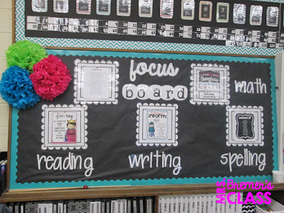 Classroom Focus Board/Objective Board to display what you're learning and share learning goals.
