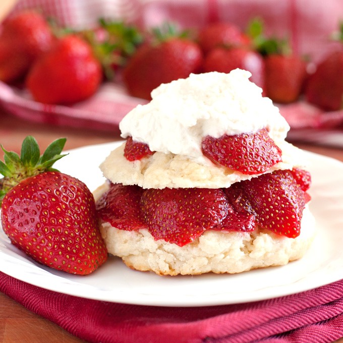 Low Sugar DF Strawberry Shortcake