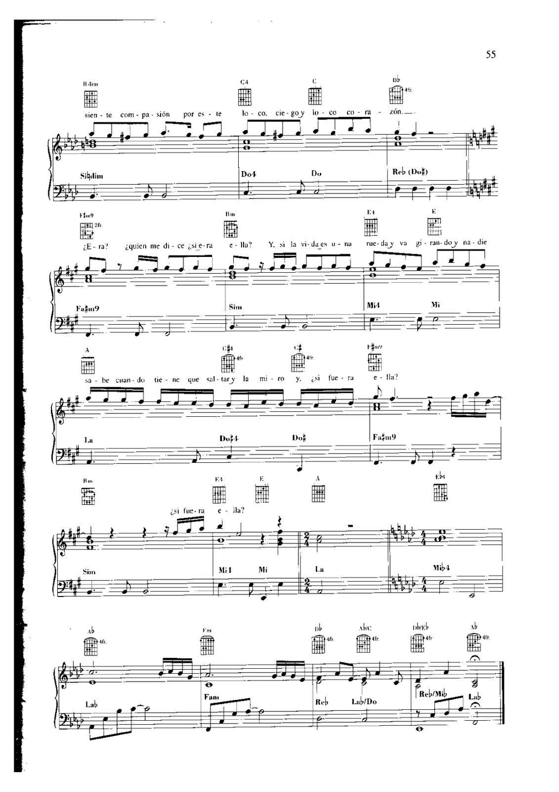 quiero Crudo Defectuoso Partitura de Alejandro Sanz - Y Si Fuera Ella para Piano - Partituras de  piano | Sheet music for piano