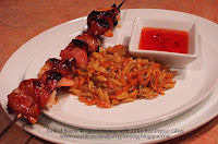 Grilled Bacon Wrapped Shrimp with Hot Red Pepper Jelly - Easy Life Meal & Party Planning