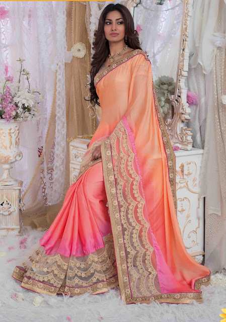 5 Peach Sari's You Can't Afford to Miss