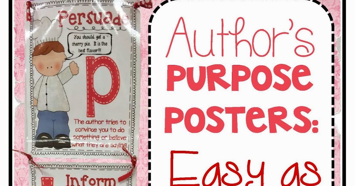 Totally Terrific in Texas Author's Purpose Posters