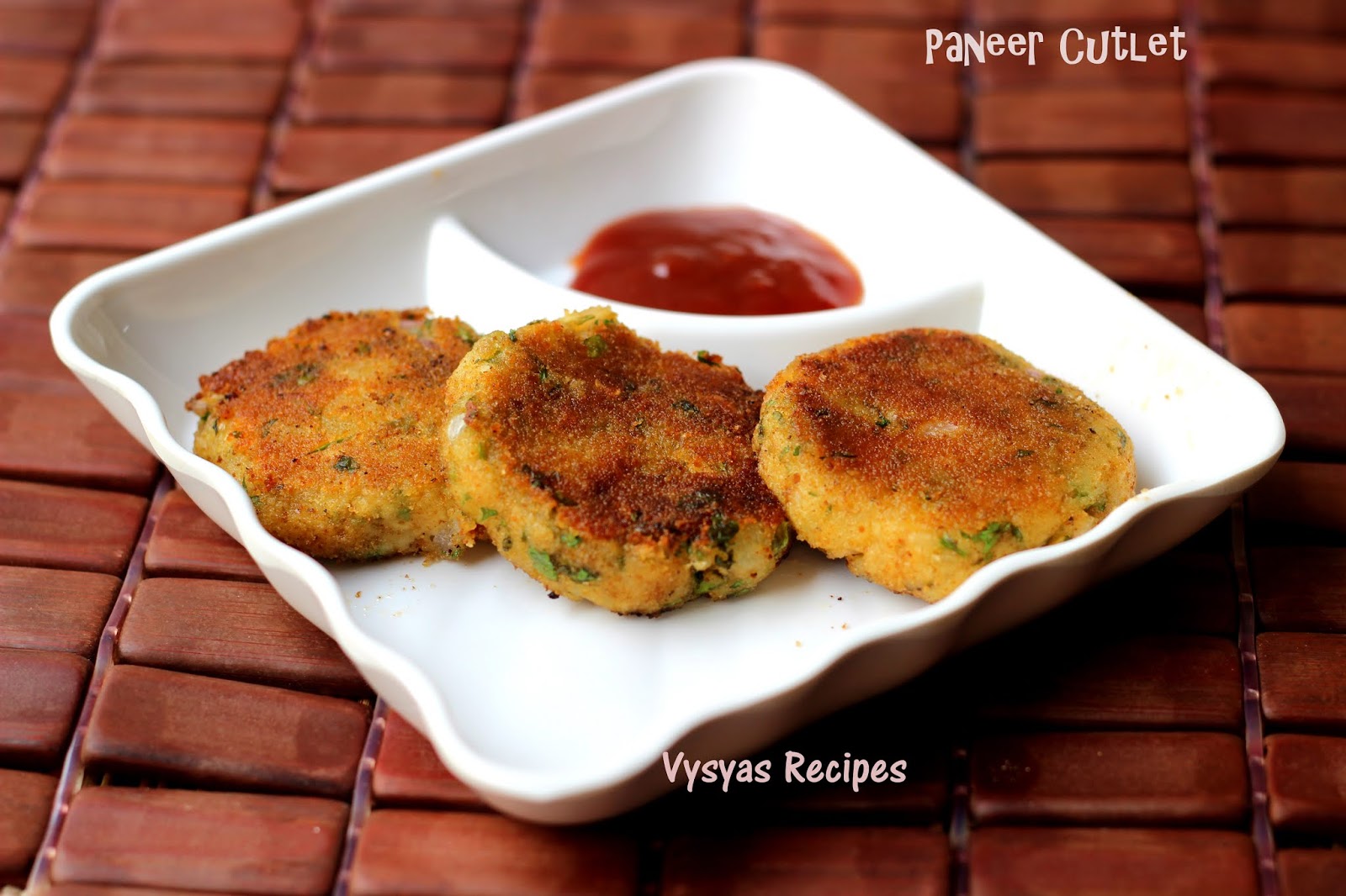 Vysya's Delicious Recipes Paneer Cutlet Paneer Tikki Aloo Paneer Cutlet