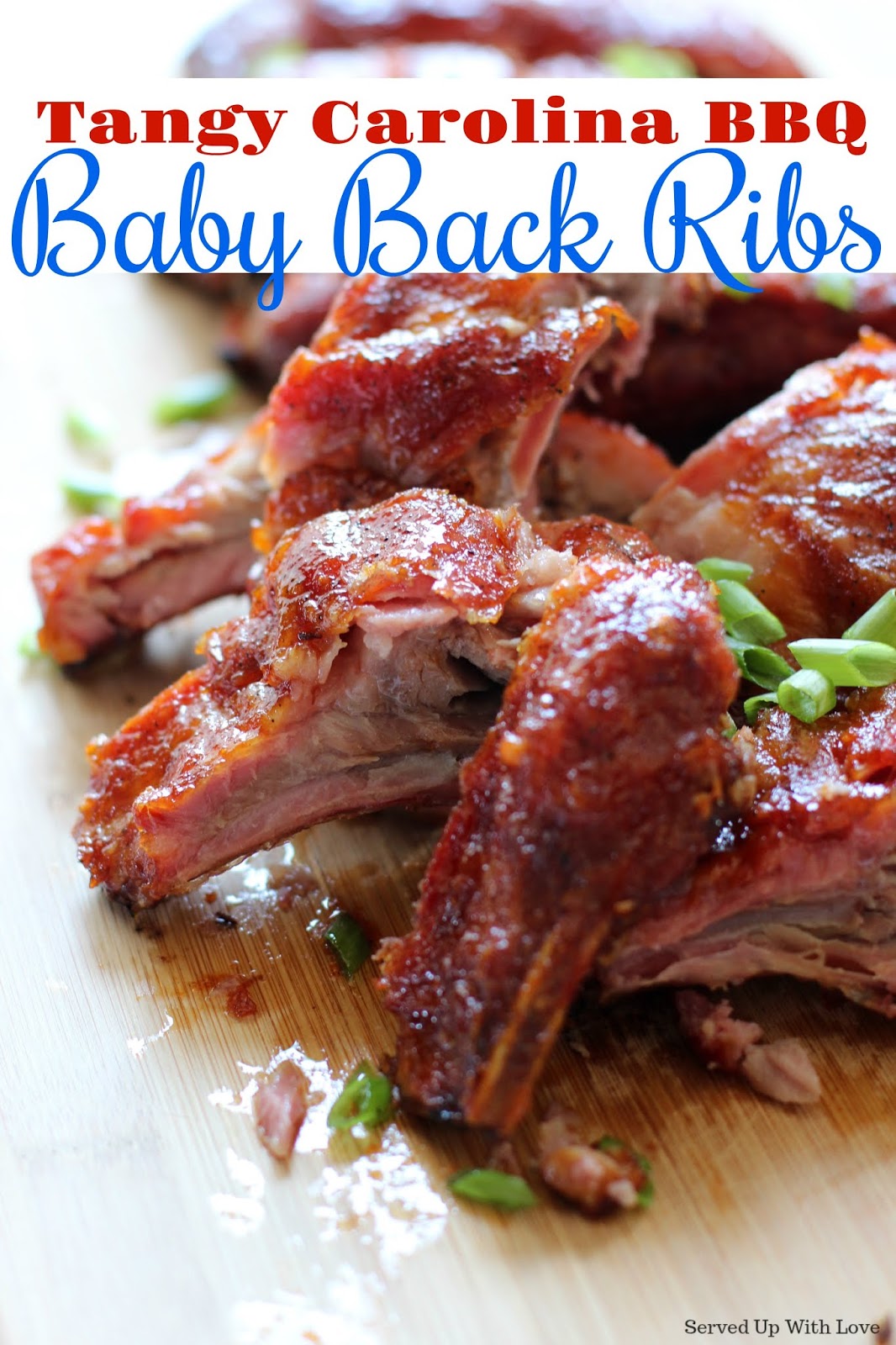 Served Up With Love Tangy Carolina BBQ Baby Back Ribs