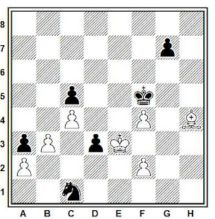 Problema ejercicio de ajedrez número 704: Kveinis - Eingorn (URSS, 1983)