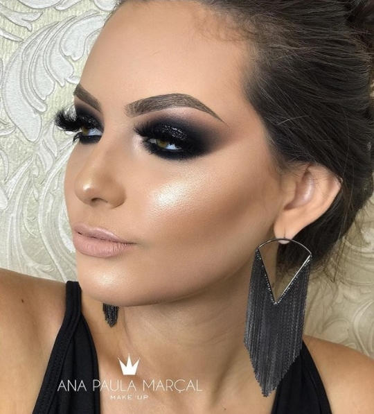 maquiagem de festa esfumado preto maquiagem de festa esfumado preto