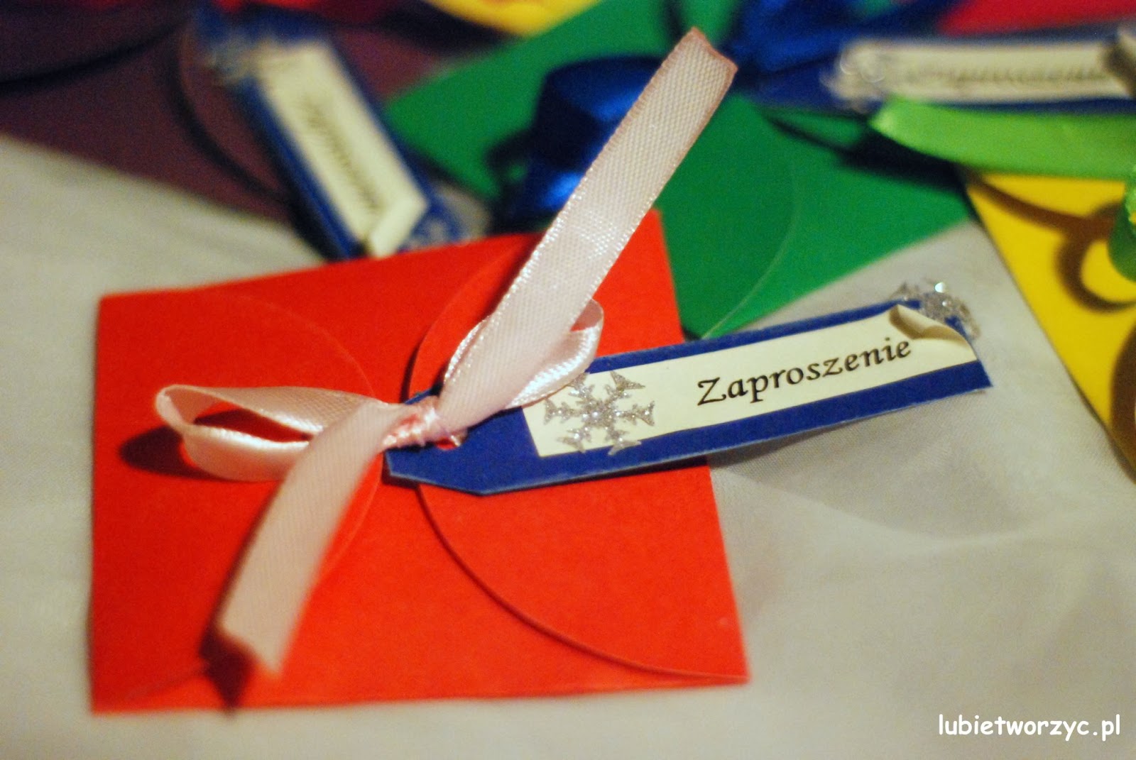 Lubię Tworzyć świąteczne Zaproszenie